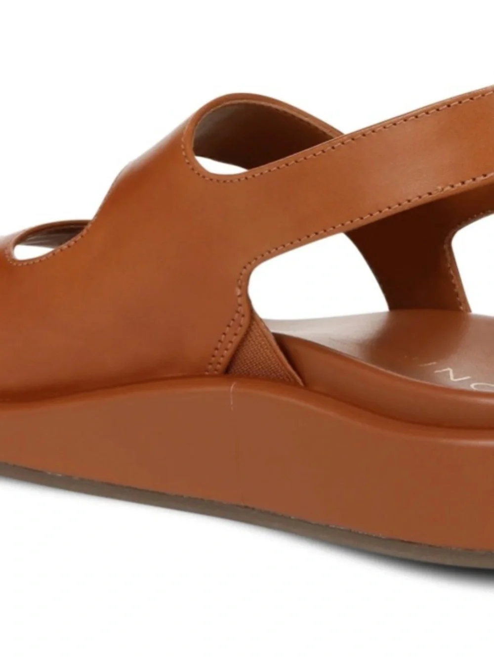 Vionic Madera Brown Leather Double-Strap Slingback Sandals - Picture 9 of 9